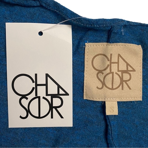 Chaser Oversized Kimono Open Front Cardigan Dolman Sleeves Heather Blue Small S - Picture 4 of 16